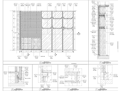 样板房柜体节点 施工图 柜类 家具节点详图