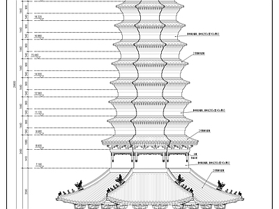 舍利塔古建筑 施工图