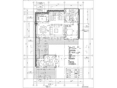 北方中式合院别墅建筑 施工图