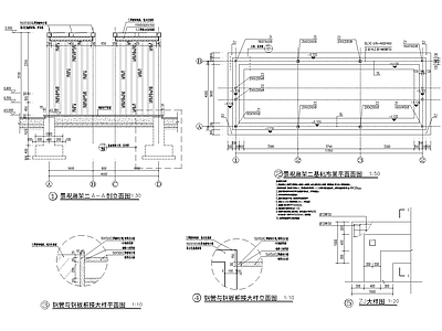 三款现代感廊架做法 施工图