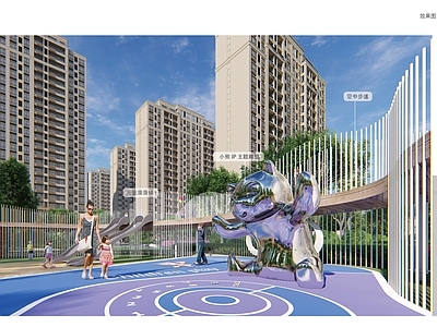 现代小区景观 住宅景观