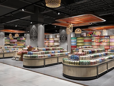 现代精品超市 散称食品区