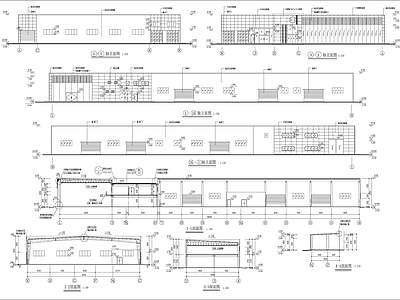 汽车维修车间建筑 施工图 建筑通用节点 建筑综合节点