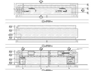 现代简约接待台详图 施工图 家具节点
