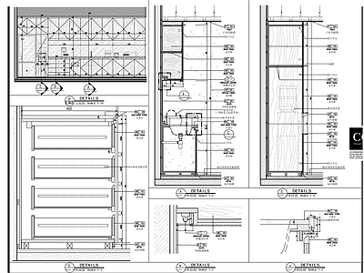 水吧台 施工图 家具节点 家具节点详图
