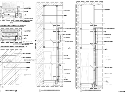 热转印木纹铝板饰面消火栓做法详图 施工图 建筑电气 电气图