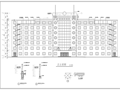 医院住院部建筑 施工图