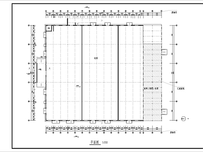 一层保税仓库建筑图 施工图 工业建筑