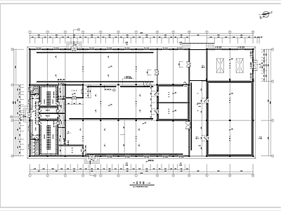 单层冷冻食品加工厂房建筑 施工图 工业建筑