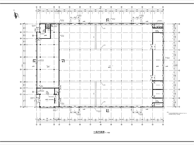3层局部5层厂房建筑详图 施工图 工业建筑