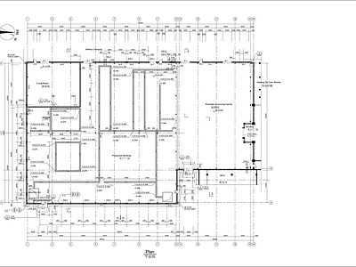 轻钢结构装置生产厂房及装桶车间建施 施工图 工业建筑 产业园建筑