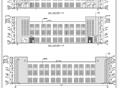 园区厂房建筑详图 施工图 工业建筑