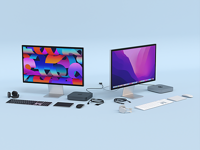 苹果电脑 苹果显示器 iMac Pro 麦金塔 计算机 台式计算机