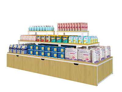 母婴店 母婴店 促销堆 促销台 情景堆 展示架 堆头