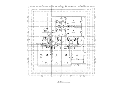 仿古中式商业街区建筑暖通设计 施工图