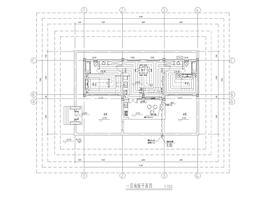 北方中式仿古民宿建筑暖通设计 施工图