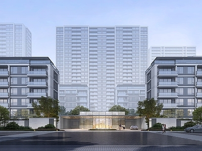 杭州未来科技城绿住宅建筑详图 施工图 效果图
