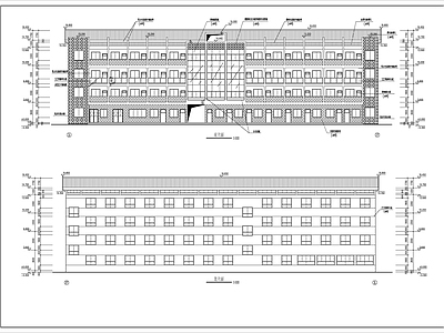 厂区办公楼建筑 施工图