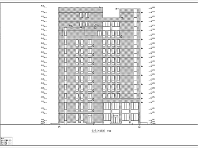 11层办公楼建筑 施工图