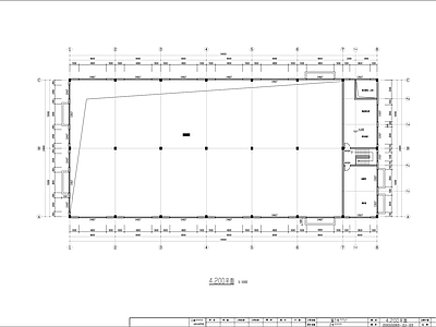 电镀车间建筑 施工图 工业建筑 产业园建筑