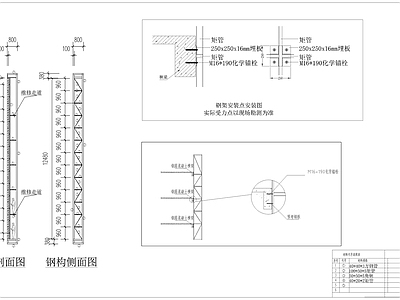 室外广告牌 施工图