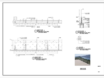 玻璃栏杆 施工图