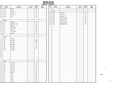 图纸目录图块
