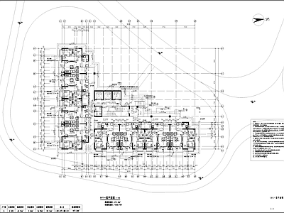 三梯八户高层居住建筑详图 施工图