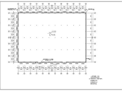 生产车间建筑图 施工图 工业建筑 产业园建筑