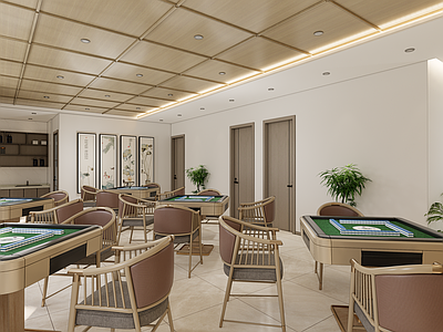 新中式棋牌室