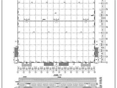 网架仓库建筑 施工图 工业建筑