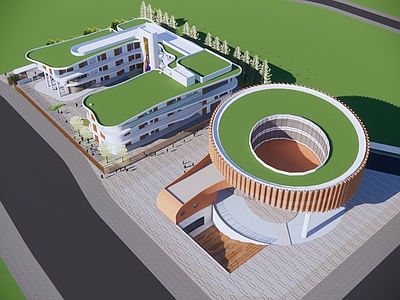 现代展览馆建筑