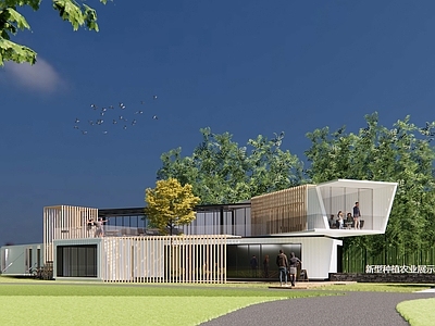 现代展览馆建筑