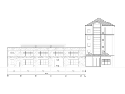 电镀厂综合楼建筑 施工图