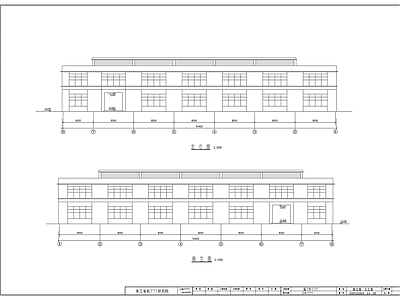 温岭电镀车间建筑 施工图 工业建筑 产业园建筑