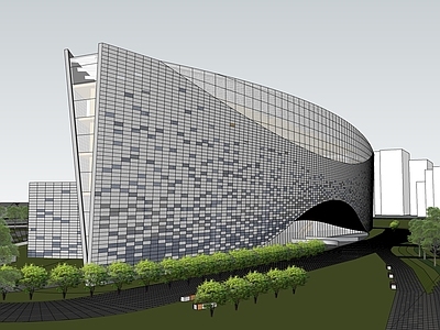 现代展览馆建筑