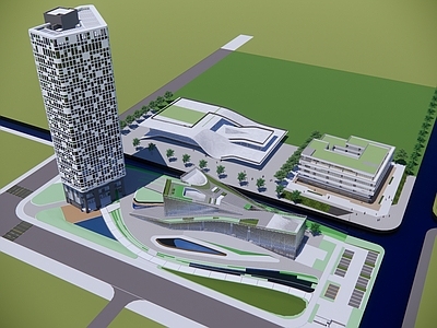现代文教建筑 展览馆建筑