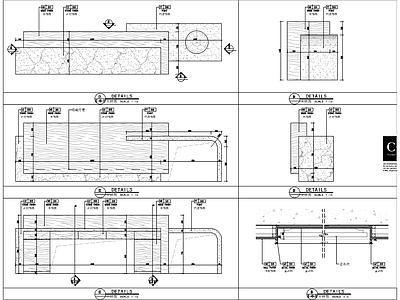 接待咨询台节点 施工图 节点