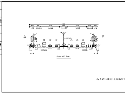 多个道路标准横断面设计图 施工图