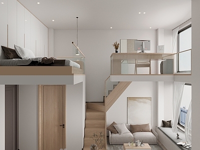现代单身公寓 LOFT