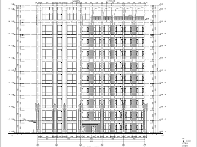 L型高层办公楼建筑 施工图