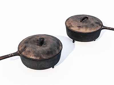 现代炊具 老旧金属器皿 锅