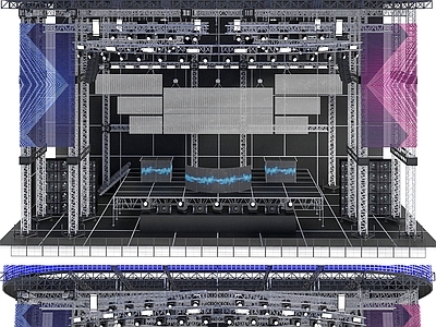 现代舞台 音乐节 演唱会 桁架