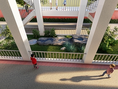 现代假山水景 内庭院 假水景