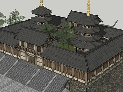 中式寺庙建筑