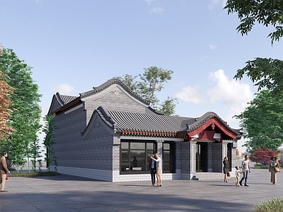 中式仿古商业建筑 民宿 餐饮 客栈
