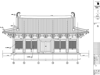 天王殿古建筑详图 施工图