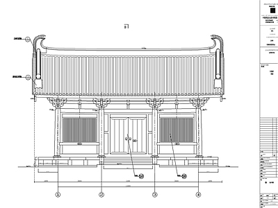 寺庙客堂古建详图 施工图