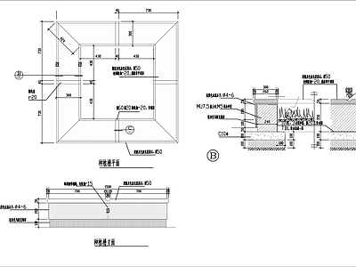 园林种植池 施工图 户外