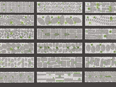 现代园路铺地 园路